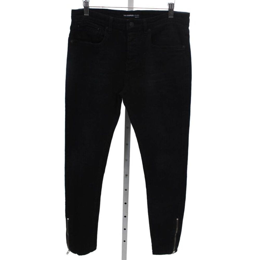 The Kooples Mens Black Skinny Jeans Cotton Button Size 31